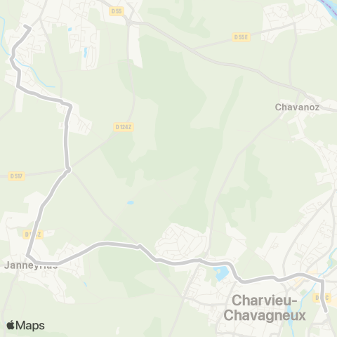 ARA Cars Région Isère - Scolaire Villette d'Anthon-Tignieu Jameyzieu map