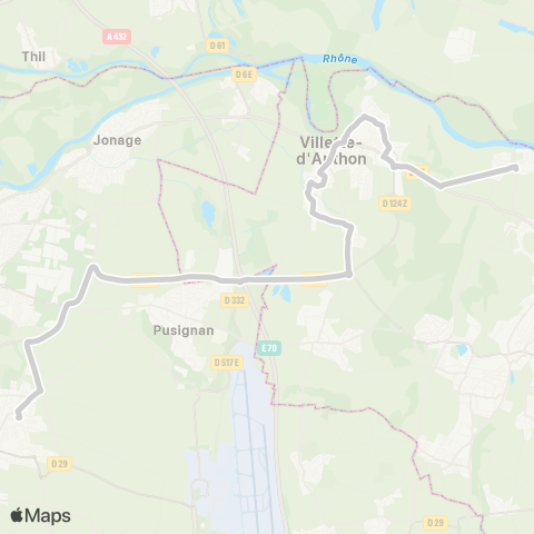 ARA Cars Région Isère - Scolaire St Romain Jalionas-Anthon-Genas map