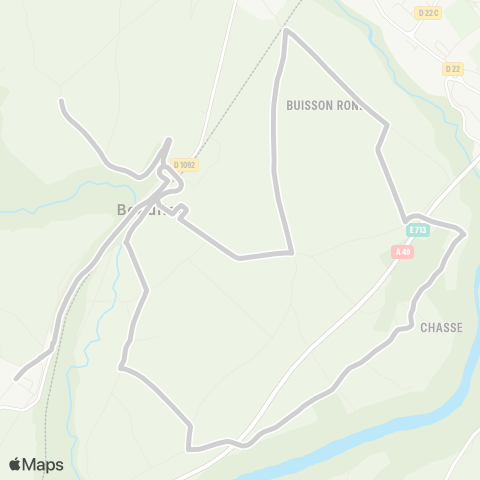 ARA Cars Région Isère - Scolaire Beaulieu-Teche map