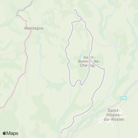 ARA Cars Région Isère - Scolaire St Bonnet de Chavagne-Montagne map