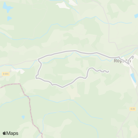 ARA Cars Région Isère - Scolaire Marnans-Roybon map