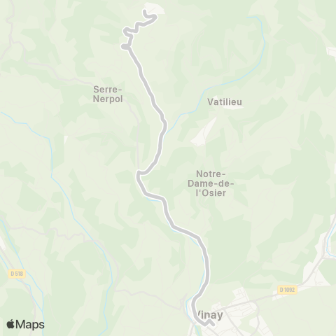 ARA Cars Région Isère - Scolaire Quincieu-Vinay map