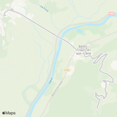 ARA Cars Région Isère - Scolaire Montaud-Tullins map