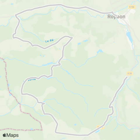 ARA Cars Région Isère - Scolaire Montfalcon-Roybon map