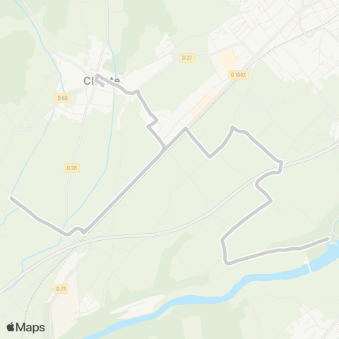 ARA Cars Région Isère - Scolaire Desserte Chatte Plaine map