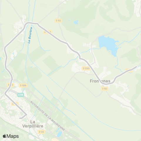 ARA Cars Région Isère - Scolaire Frontonas-la Verpilliere map