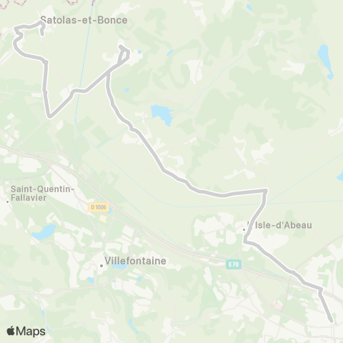 ARA Cars Région Isère - Scolaire Satolas et Bonce-Bourgoin Jallieu map