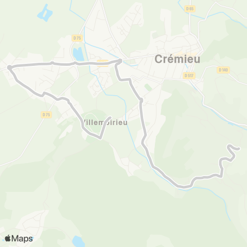 ARA Cars Région Isère - Scolaire Desserte Villemoirieu map