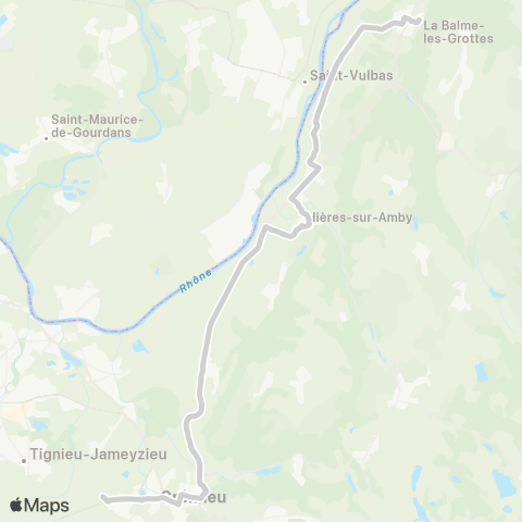 ARA Cars Région Isère - Scolaire Hieres S.Amby-Vernas-Leyrieu-Cremieu map