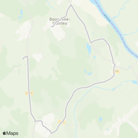 ARA Cars Région Isère - Scolaire Primaire Bouvesse Quirieu map