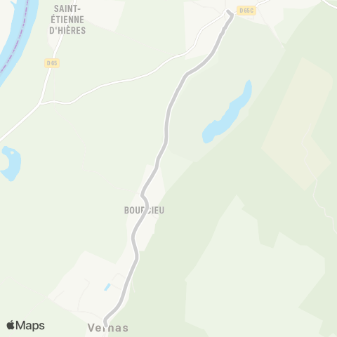 ARA Cars Région Isère - Scolaire Vernas-Hieres sur Amby map