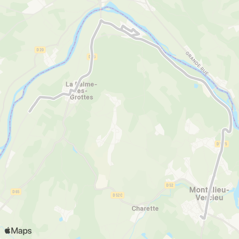 ARA Cars Région Isère - Scolaire La Balme les Grottes-Montalieu map