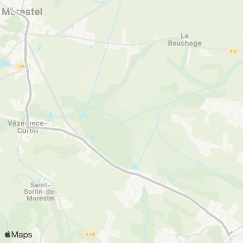 ARA Cars Région Isère - Scolaire Veyrins Thuellin-Morestel map