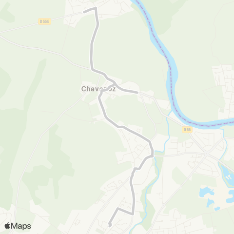 ARA Cars Région Isère - Scolaire Anthon-Chavanoz-Pt de Cheruy map