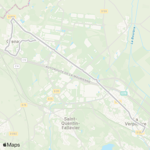 ARA Cars Région Isère - Scolaire Grenay-Chesnes-la Verpilliere map