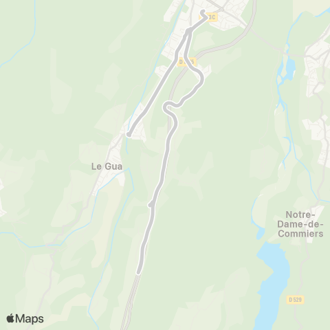 ARA Cars Région Isère - Scolaire St Martin de la Cluze-Vif (primaire-Coll map