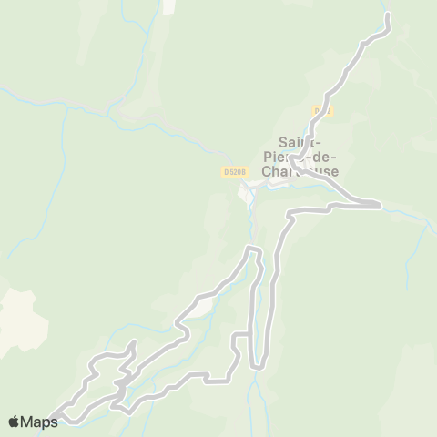 ARA Cars Région Isère - Scolaire Primaire St Pierre de Chartreuse map