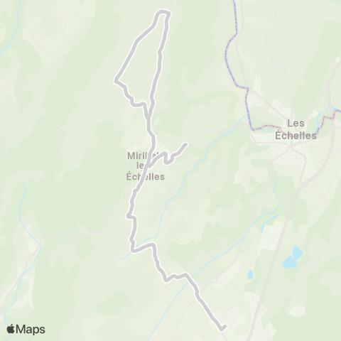 ARA Cars Région Isère - Scolaire Miribel les Echelles-St Laurent du Pont map