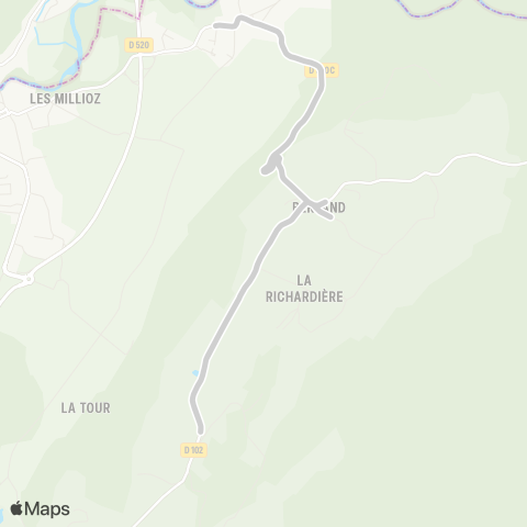 ARA Cars Région Isère - Scolaire Primaire St Christophe sur Guiers map