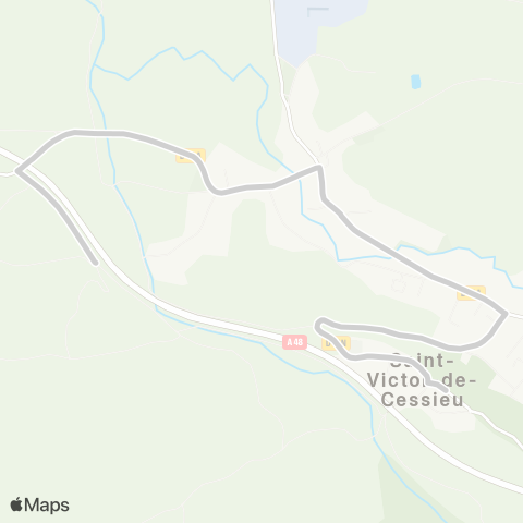 ARA Cars Région Isère - Scolaire Primaire St Victor de Cessieu map