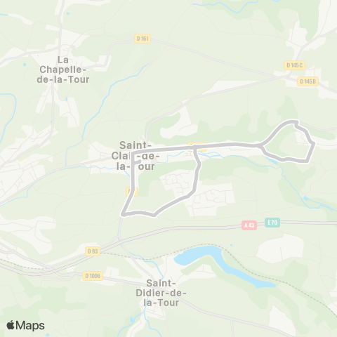 ARA Cars Région Isère - Scolaire Primaire Mauchamp-St Clair map