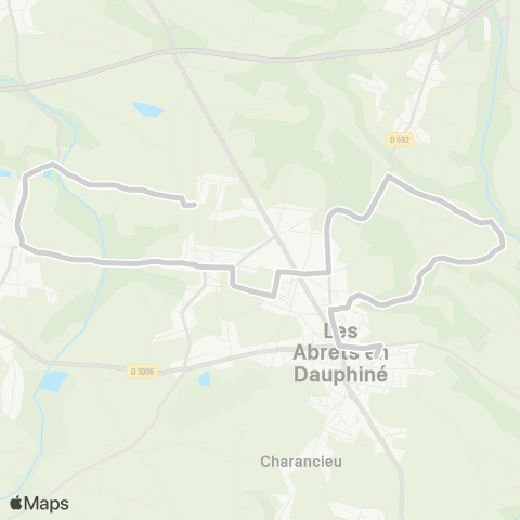 ARA Cars Région Isère - Scolaire La Batie Montgascon-Fitilieu-les Abrets map