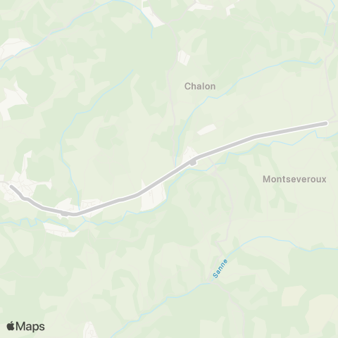 ARA Cars Région Isère - Scolaire Vernioz-Monsteroux-Cours et Buis map