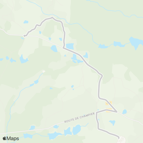 ARA Cars Région Isère - Scolaire St Julien de l'Herms-Pommier de Beaur. map