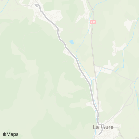 ARA Cars Région Isère - Scolaire La Mure-Susville-la Motte d'Aveillans map