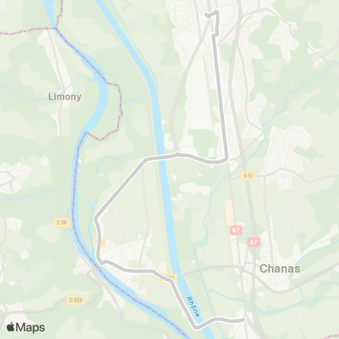 ARA Cars Région Isère - Scolaire Sablons-Salaise-Roussillon map