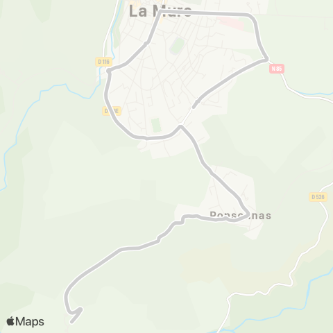 ARA Cars Région Isère - Scolaire Cognet-Ponsonnas-la Mure map
