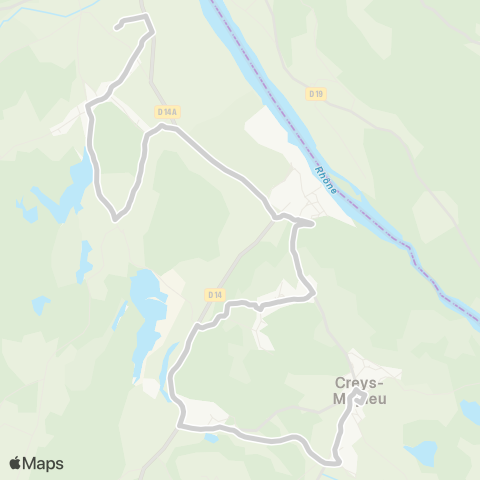 ARA Cars Région Isère - Scolaire Primaire Creys Mepieu map