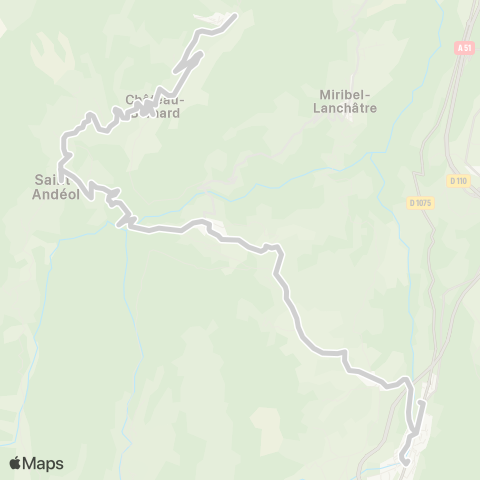 ARA Cars Région Isère - Scolaire (TAD) Château Bernard-Monestier de Cler. map