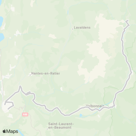 ARA Cars Région Isère - Scolaire Chanteperier-la Mure map