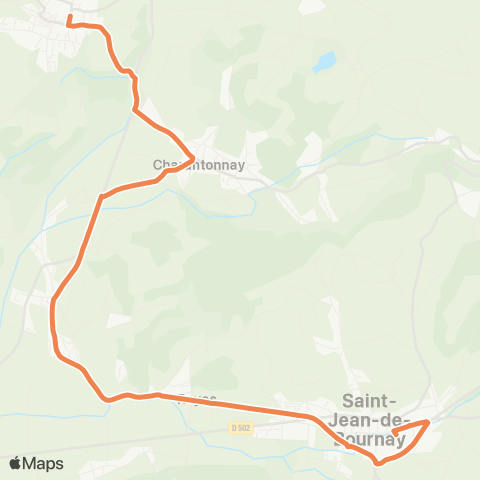 ARA Cars Région Isère St Jean de Bournay-Venissieux map