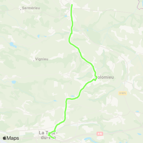 ARA Cars Région Isère Morestel-la Tour du Pin map