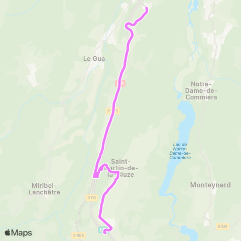 ARA Cars Région Isère Mens-Monestier de Clermont-Grenoble map