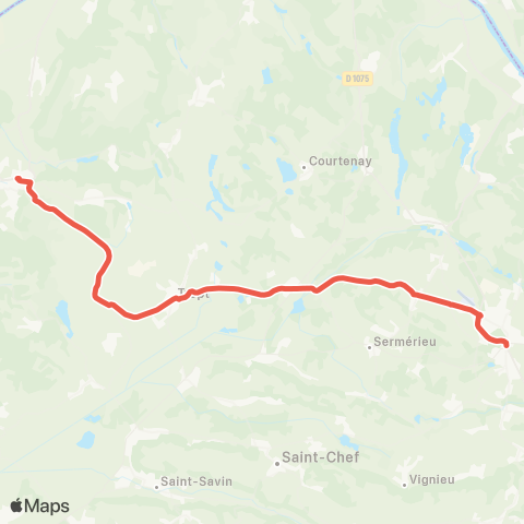 ARA Cars Région Isère Morestel-Cremieu map