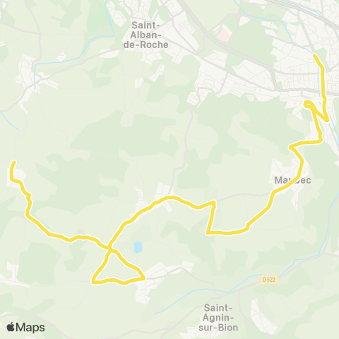 ARA Cars Région Isère Valencin-Artas-Bourgoin Jallieu map