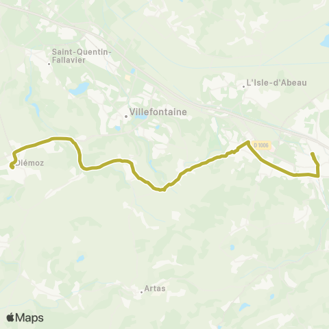 ARA Cars Région Isère Valencin-Roche-Bourgoin Jallieu map