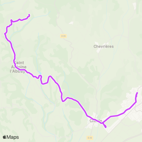 ARA Cars Région Isère Roybon-St Marcellin map