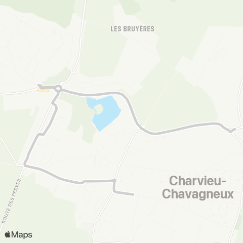 ARA Cars Région Isère - Scolaire Desserte Charvieu Chavagneux map