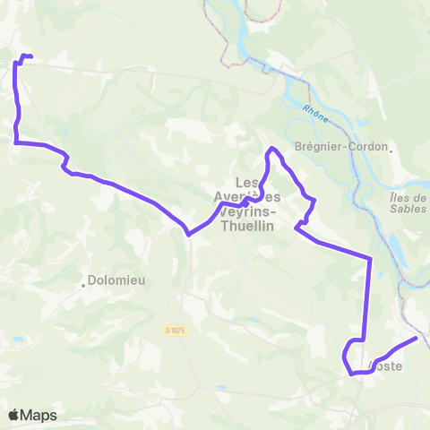 ARA Cars Région Isère Aoste-Morestel map