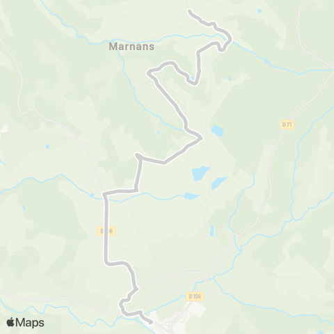 ARA Cars Région Isère - Scolaire Marnans-Roybon map