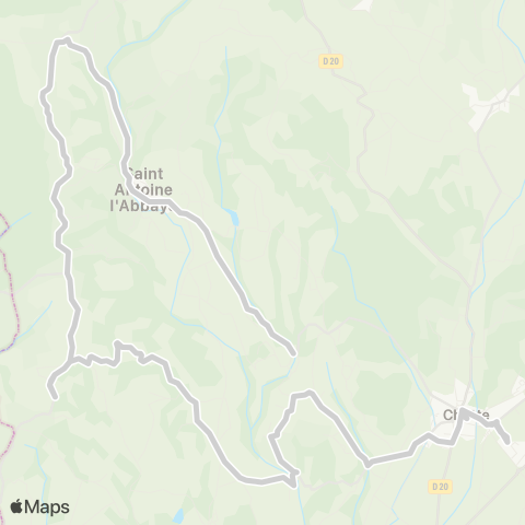 ARA Cars Région Isère - Scolaire St Antoine-Montagne-Chatte-St Marcellin map