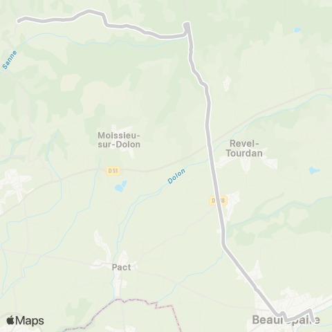 ARA Cars Région Isère - Scolaire Montseveroux-Beaurepaire map