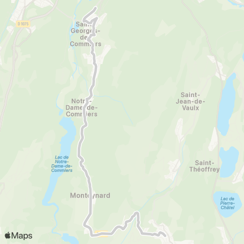 ARA Cars Région Isère - Scolaire St Georges de Commiers-la Motte d'Aveillans map