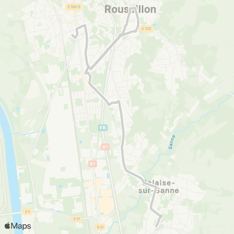 ARA Cars Région Isère - Scolaire Roussillon-Salaise map