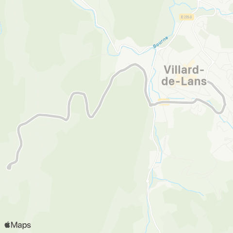 ARA Cars Région Isère - Scolaire Bois Barbu-Villard de Lans map