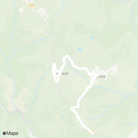 ARA Cars Région Loire Cezay - St-Martin-la-S. - Ailleux map